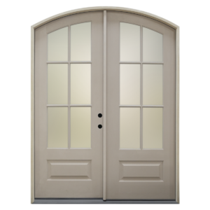 1012-3/4 Lite 6-Panel Arch Top Door &ndash; Clear or Ice Crystal Glass