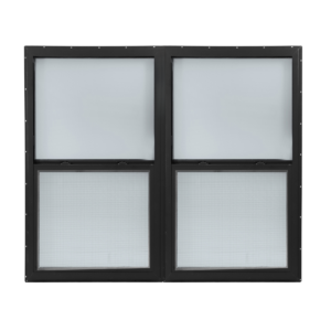 Black/Black Twin Single Hung Window